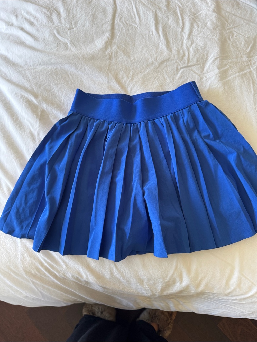 Aritzia Women's Pleated Royal Blue Skirt